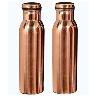                       Shree Pavitra Plain 950 ml Bottle  (Pack of 2, Copper, Copper)                                              