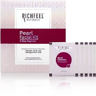 RICHFEEL Pearl Facial Kit 6gms x5  (30 g) 2+1