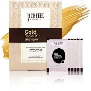 RICHFEEL Gold Facial Kit 6gms x5  (30 g) 2+1