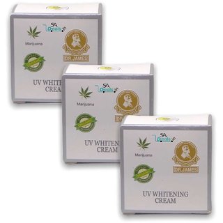                       Dr James Whitening Cream with UV Protection (Pack of 3, 4g each)                                              