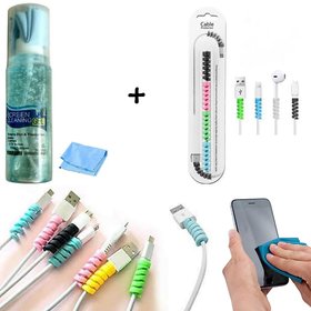 Dmd combo of cleaning gel with Spiral Cable Protector