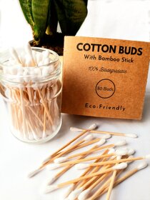Enable Nature Bamboo Cotton Ear Buds- Set of 2