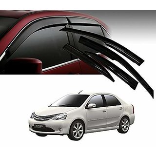                       Door Visor Set For EtiosEtios Live Genuine ABS Injection Molding Non Breakable                                              