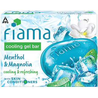 Fiama Cooling Gel Bar Menthol And Magnolia 125gm Fiama Cooling Gel Bar Menthol And Magnolia 125gm