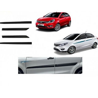 Side door Beading For Tata Zest Matt Black Color with Genuine Finish set of 4 Side door Beading For Tata Zest Matt Black Color with Genuine Finish set of 4