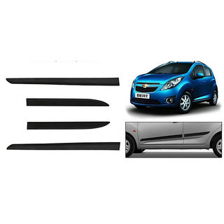 Side door Beading For Beat Matt Black Color with Genuine Finish set of 4 Side door Beading For Beat Matt Black Color with Genuine Finish set of 4