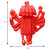 Plastic Orange Panch Mukhi Lord Hanuman Hanging Idol/Statue for Doors, Walls  Car Dashboard (3 Inch)