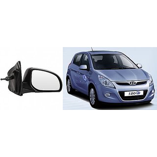 Side door mirror for Hyundai I20 old mod. Manual adjustable with knob Right Driver side Side door mirror for Hyundai I20 old mod. Manual adjustable with knob Right Driver side