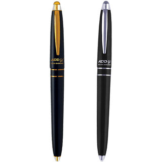 ADD GEL Combo Offer Pack Of 2 Pen Gold Diamond - Sliver Diamond Gel Roller Pen - Black Set of 3