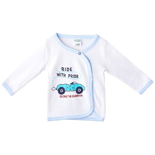 DrLeo Full Sleeve Jabala for Boys - Blue Car print