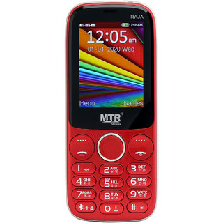 MTR Raja Dual Sim,2.4 Display, Full Multimedia, Bright Torch, 3000 Mah Battery,Big Sound, Auto Call Record, Mobile Phone