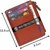Hide & Sleek RFID Protected Genuine Brown Leather 8 Card Holder