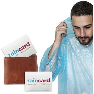 Emergency Pocket Rain Card, Rain Coat for Men Women Pack of 10