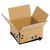 The Valvet Box 3Ply 4.5 inch x 4.5 inch x 2 inch Storage Corrugated Packing Cardboard Boxes (Pack of 50) for Shipping