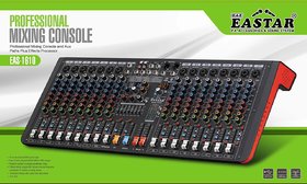 PROFESSIONAL 16 CHANNEL EAS-1610 AUDIO MIXER WITH USB, BLUETOOTH AND RECORDING FUNCTION