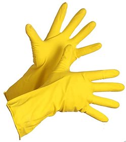 Smartime Reusable Latex Safety Gloves for Washing, Cleaning, Gardening and Sanitation(Pack of 1 pair)