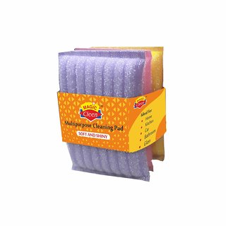                       Magic Cleen Multipurpose Cleaning Soft Pad (4 Pack of 12 Pcs)                                              