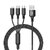 HiPlus 3 in 1 Charging Cable Fast Charging and Data Sync USB Cable for Android Smartphones, IOS and Type C Devices