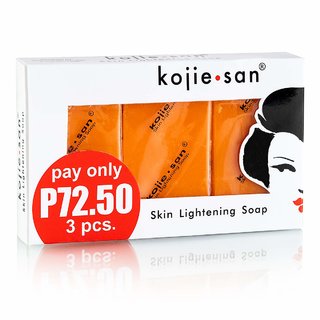                       Kojie San Orange Kojic Whitening Soap (3 X 65 Grams)                                              