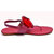 Puransh Women's Red Sandal