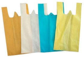 Tugs W Cloth Bags with Sturdy Handle (11x14) Red/Blue/Green Set of 120