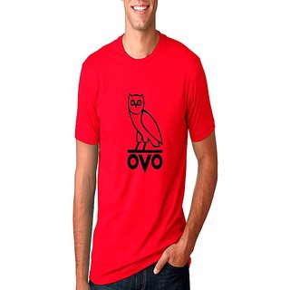 OVO Men Red Round Neck T-Shirts