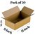 The Valvet Box 3Ply 11 inch x  8 inch x 4.5 inch Storage Corrugated Packing Cardboard Box (Pack of 50) for Shipping