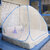 Silver Shine Blue Mosquito Net Foldable Double Bed Net
