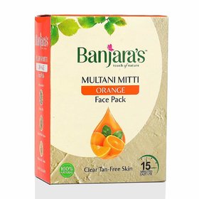 Banjara's Multani Mitti + Orange Face Pack Powder 100gms - Pack Of 2