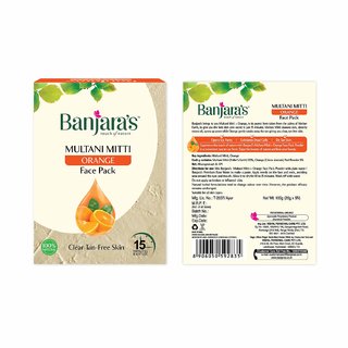 Banjara's Multani Mitti Orange Face Pack Powder 100gms Banjara's Multani Mitti Orange Face Pack Powder 100gms