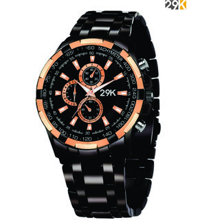 Buy 29K 9002 Round Black Dial Metal Strap Partywear Formal Casual Boys Smart Analog Watch Online 549 from ShopClues