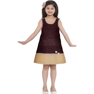                      Pisara Girls Midi/Knee Length Casual Dress                                              