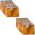 ADWITIYA- Set of 12- White Border Nonwoven Single Saree Cover/Organizers for Clothes/Garment Storage Bag with Zip-Yellow