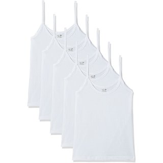                       Rupa Jon Women's Cotton Camisole (Pack of 5)(White)                                              