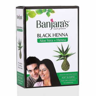                       Banjara's Black Henna with Aloevera 20g (Pack Of 2)                                              