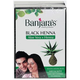                       BANJARAS BLACK HENNA (ALOE VERA) - 20g                                              