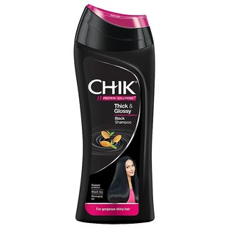 Chik Thick Glossy Black Shampoo - 180ml (Pack Of 2) Chik Thick Glossy Black Shampoo - 180ml (Pack Of 2)