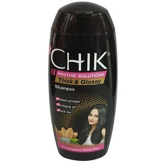 Chik Thick Glossy Black Shampoo - 35ml (Pack Of 4) Chik Thick Glossy Black Shampoo - 35ml (Pack Of 4)