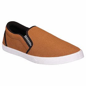 Chevit Mens Beige Casual Loafers shoes