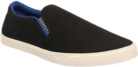 Chevit Mens Blue, Black Casual Loafers shoes