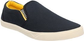 Chevit Mens Yellow, Blue Casual Loafers shoes