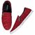 Chevit Mens Maroon Casual Loafers shoes