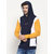 PAUSE Multicolor Solid Hooded Regular Fit Full Sleeve Men's T-Shirt