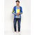 PAUSE Multicolor Solid Round Neck Slim Fit Full Sleeve Men's T-Shirt