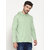 PAUSE Green Solid Hooded Regular Fit Full Sleeve Men's T-Shirt