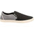 Chevit Mens Gray, Black Casual Loafers shoes