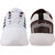 Chevit Mens 528 White, Black Sport Running Shoes