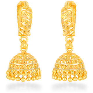                       Vighnaharta Traditional wear Gold Plated alloy jhumka Bali Earring for Women and Girls                                              