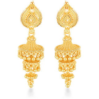                       Vighnaharta Traditional, wedding Gold Plated alloy jhumki Earring for Women and Girls                                              