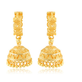                       Vighnaharta Traditional, wedding Gold Plated alloy jhumki Bali Earring for Women and Girls                                              